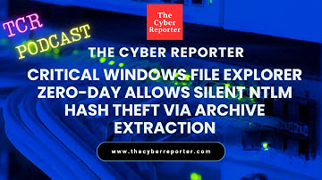 Windows File Explorer Silent NTLM Hash Theft Vulnerability