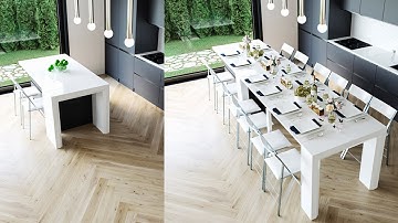 Kitchen Counter Height Extending Table for plus 12 seats - Junior Giant Counter - Expand Furniture