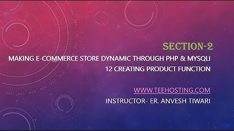 12 Creating Product Function  E Commerce Website In PHP MYSQL BOOTSTRAP