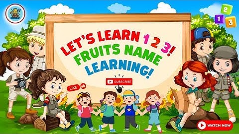 Counting for Kids – Learn Numbers 1 to 10 with fruits | Tiny Tunes Galaxy