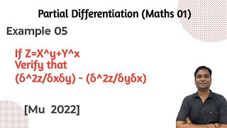 Example 05:- Partial Differentiation 