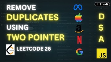 Remove Duplicates Using Two Pointers 🔁 | LeetCode #26 Explained Simply!