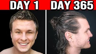 TIMELAPSE OF MY YEAR LONG HAIR GROWTH | PHOTO A DAY