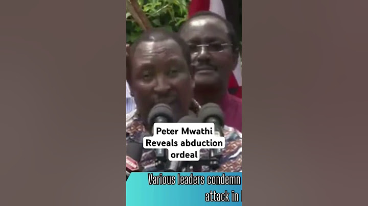 Peter Mwathi Reveals abduction ordeal #gachagua #abductions #limuru#petermwathi