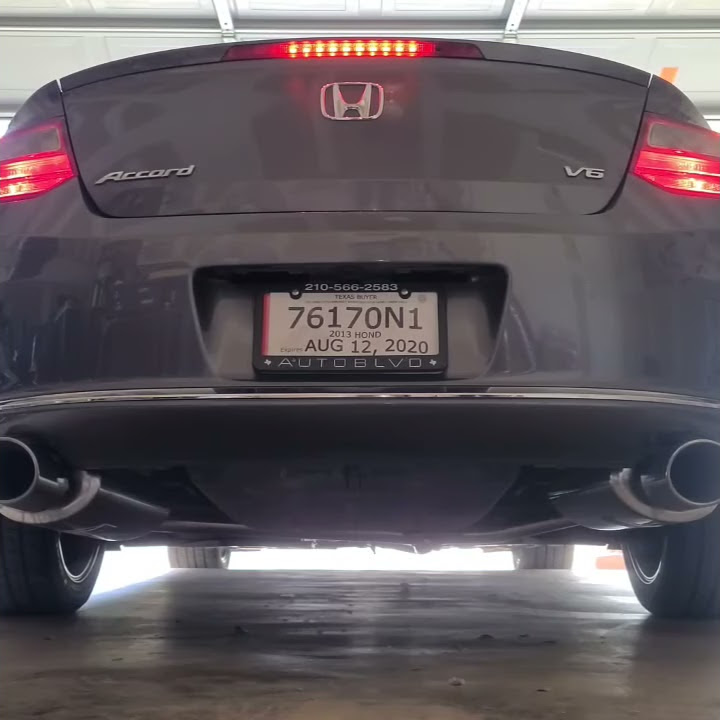 2013 Honda Accord EX-L V6 with AFE CAI and Catback Exhaust - YouTube