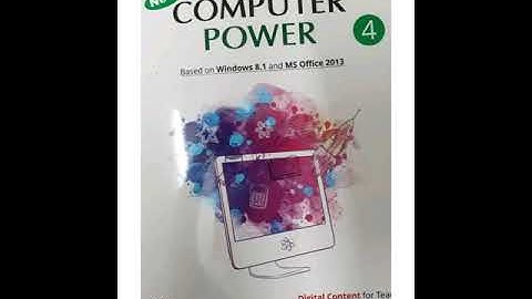 class 4 computer chapter 3 ( More about window 8.1)