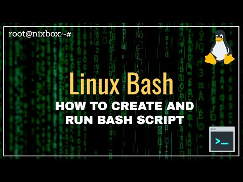 Video: How To Run A Bash Script