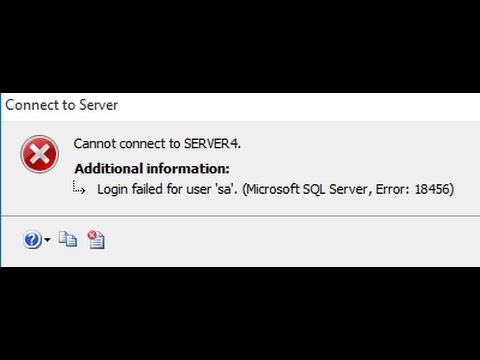 Microsoft SQL Server Error 18456, 18470 Login Failed for User sa