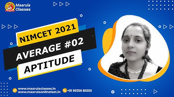 AVERAGE PART - 2 | APTITUDE , LOGICAL REASONING | NIMCET 2021, JAMIA, CET MAH