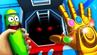 Can The INFINITY GAUNTLET Destroy RICK'S MONSTER? (Rick and Morty: Virtual RickAlity Gameplay)