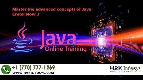 Java Online Training Video Free Demo