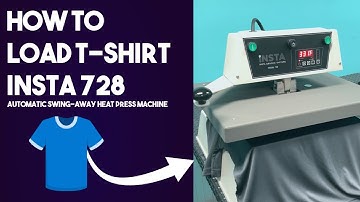 How to load t-shirt 👕 onto Insta 728 Automatic Heat Press