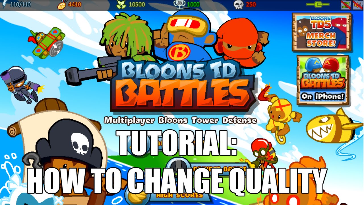 BTD Battles (and all other Flash Games) - How to Change Quality - YouTube