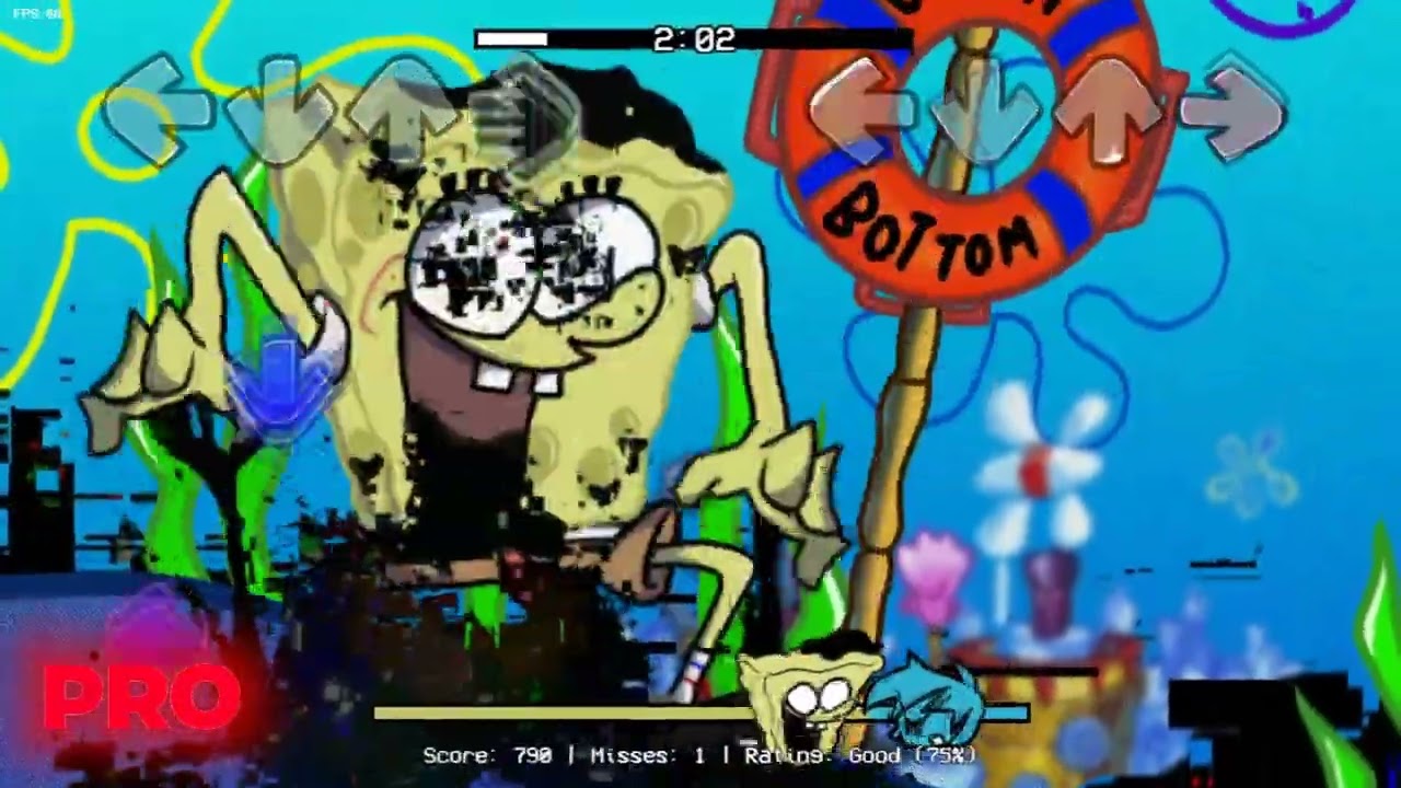 FNF Character Test SPONGE BOB SONIC   |  NOOB VS PRO VS HACKER | SPONGE BOB | FNF MOD