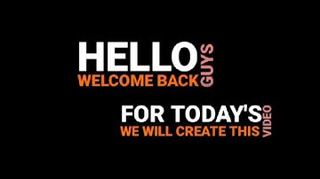 simple typography intro #Shorts