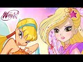 Winx Club - All the Stella's transformations up to COSMIX [from SEASON 1 to 8]