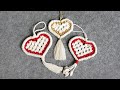 TWO-COLOR MACRAME ♡ HEART PATTERN TUTORIAL