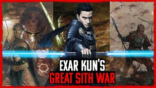 Exar Kun's MURDEROUS Great Sith War | STAR WARS LEGENDS TIMELINE #4