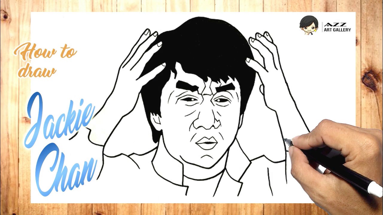 How To Draw Jackie Chan Meme Step By Step Youtube