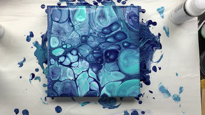 ( 641 ) Acrylic pouring bloom effect