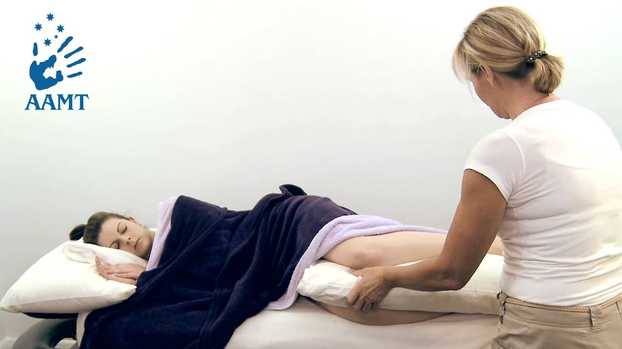 10 Draping For Side Lying Massage For The Legs Aamt Draping Procedure Youtube