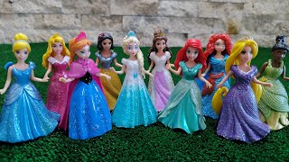 Satisfying Video l How to make Glossy Lolipops in to Rainbow Pool with Disney Princess Cutting ASMR