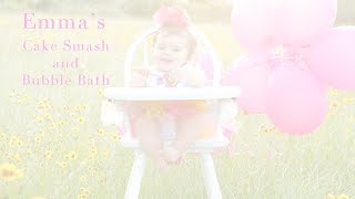Emma's Cake Smash and Bubble Bath Session