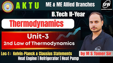 2nd Law of Thermodynamics 🔥Kelvin–Planck & Clausius Statements | Heat Engine | Refrigerator