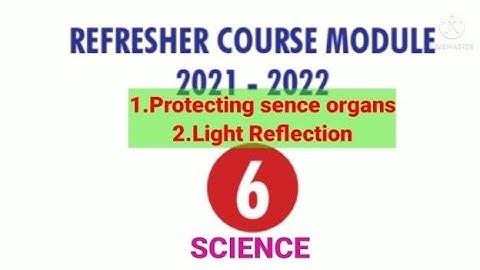 6 Standard science Refresher course module Answers Lesson 1&2