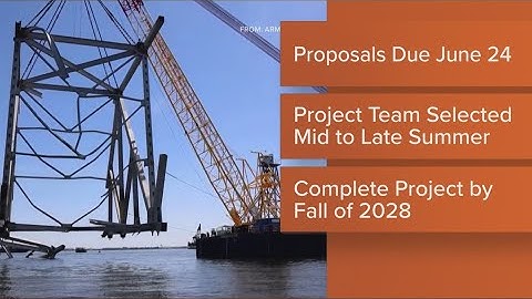 The latest on the rebuilding of the Key Bridge in Baltimore