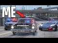 I became a getaway driver with 1000hp drag car on gta 5 rp