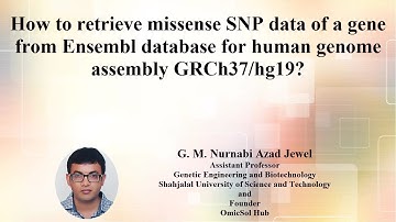 1.4. Retrieving missense SNPs of a gene from Ensembl database for human genome assembly GRCh37/hg19