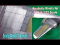 How to add realistic rivet details to scale model aircraft for 124  132 scale