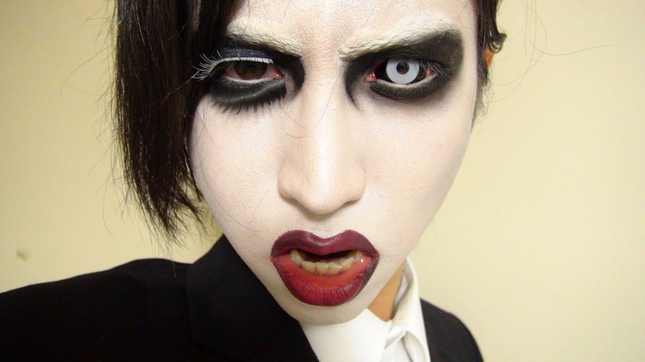 マリリン マンソンメイク方法 化粧 Marilyn Manson Makeup Tutorial 2 Youtube