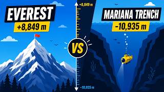 Highest vs Lowest Points on Earth | Everest to the Mariana Trench | Animation