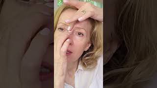 Quick Face Yoga  Frown Lines/11s Massage #shorts #facemassage #frownlines #faceyoga #40skin #50skin