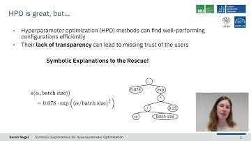[AUTOML23] Symbolic Explanations for Hyperparameter Optimization Teaser