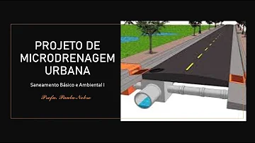 O que é microdrenagem?