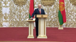 Belarus leader Lukashenko sworn in at secret ceremony | AFP