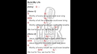 Video thumbnail of "BUILD MY LIFE || key of D || lyrics and chords || praise and worship || Pat Barrett"