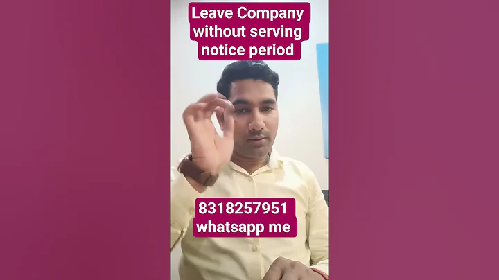 How to Leave Company without serving Notice period #noticeperiod #backgroundverification #bgv #2025
