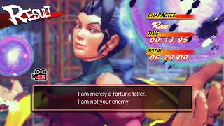 Street Fighter IV CE : &quot;Rose&quot; Arcade Mode ( Hard Difficulty)