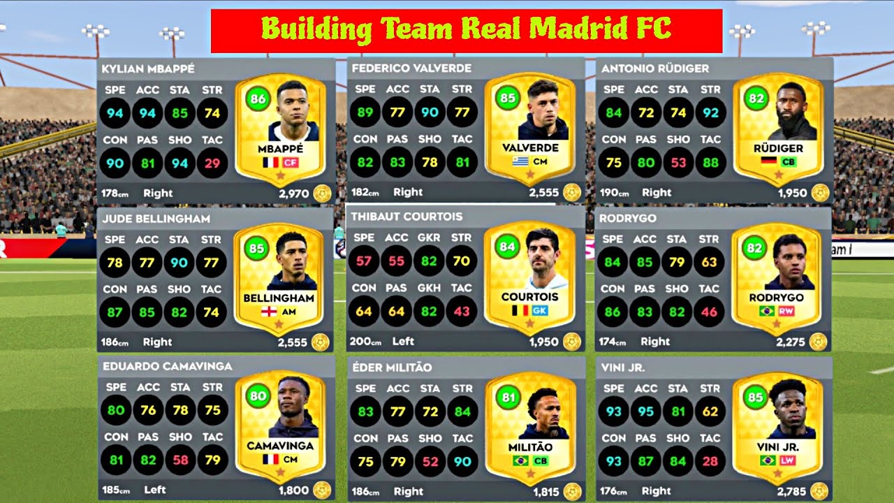 Dream League Soccer 2025 | Building Team Real Madrid CF | DLS 26 OFFICIAL 