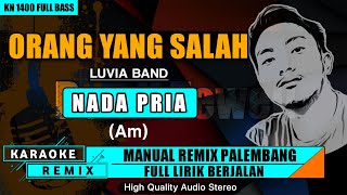 ORANG YANG SALAH - LUVIA BAND KARAOKE REMIX PALEMBANG