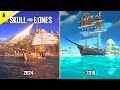 Skull and bones vs sea of thieves  details and physics comparison