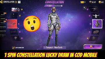 1 spin constellation draw in Cod mobile | mythic em2 eclipse phaser & tempest new earth in codm 2022