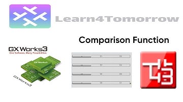 PLC Video 8 How to Use Comparison Functions in GX Works3 | Mitsubishi PLC Programming