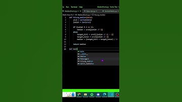 Program Python untuk Mencari Nilai Tengah (Median) dari sekumpulan Data Tunggal #shorts