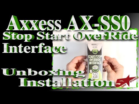 Stop Start Override interface from Axxess the AX SSO