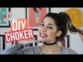 Como fazer Choker - Faça os seus baratinhos e personalizados  - DIY | Mariana Emerim